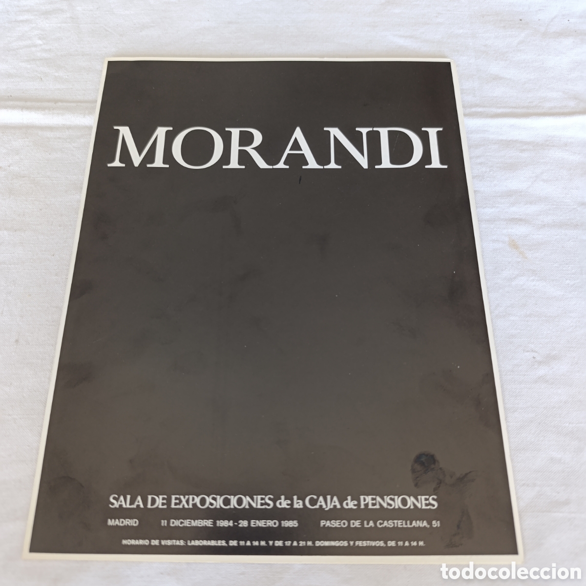 Otros objetos de arte: MORANDI,EXPOSICION 1984 MADRID,PROGRAMA - Foto 1