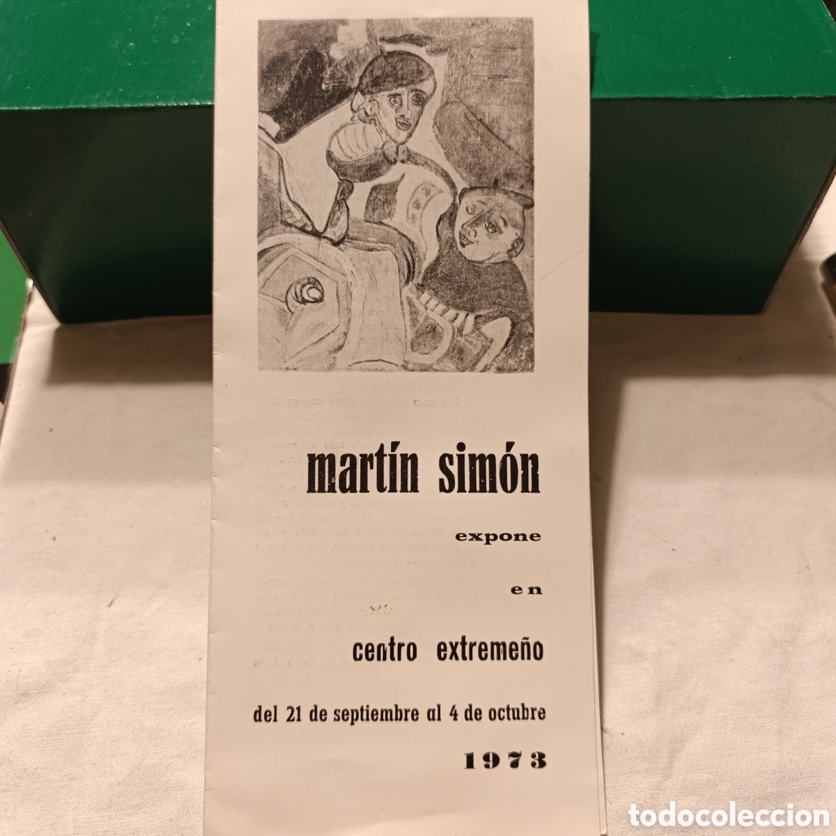 Otros objetos de arte: MARTIN SIMON,1973, EXPOSICION C&Aacute;CERES,PROGRAMA CATALOGO - Foto 1