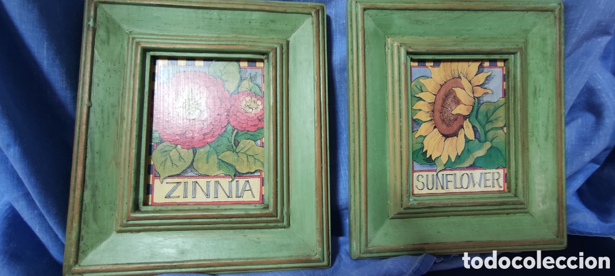 Otros objetos de arte: Pareja de cuadros vintage - Foto 3