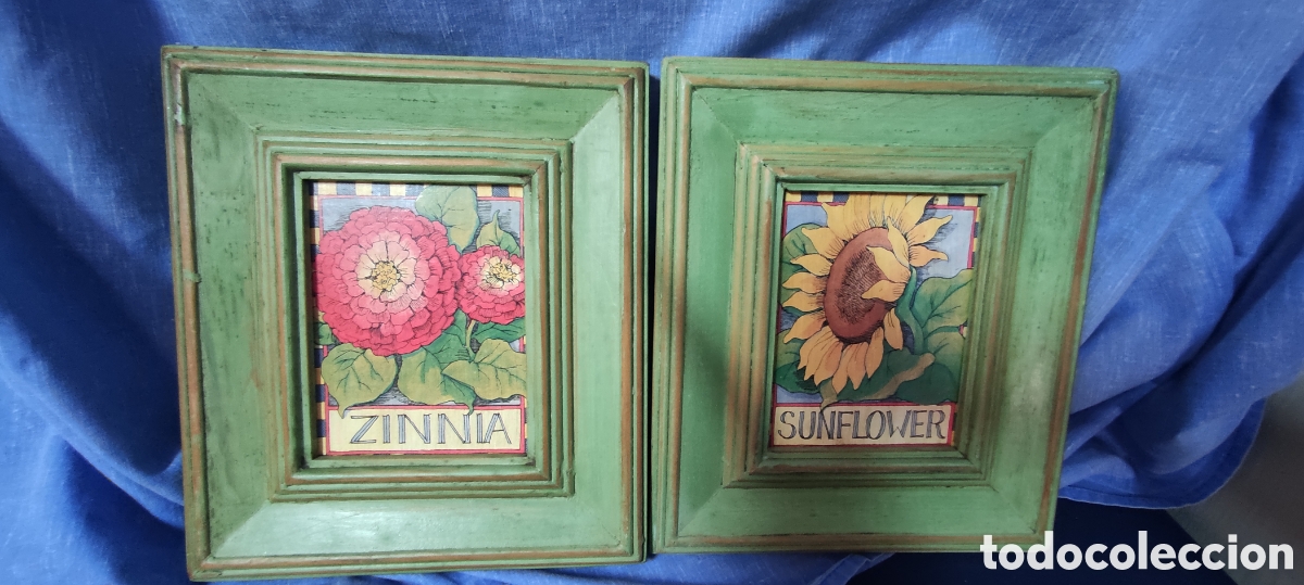 Otros objetos de arte: Pareja de cuadros vintage - Foto 8