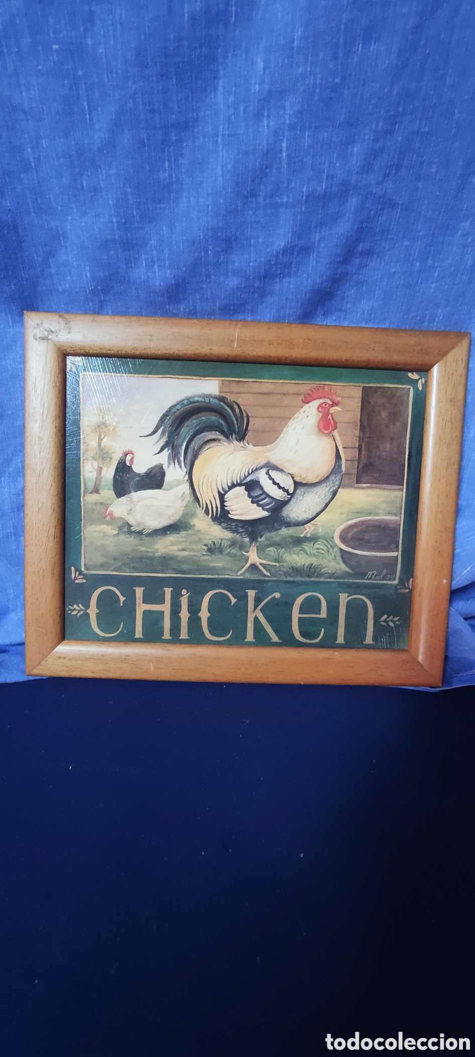 Otros objetos de arte: Cuadro enmarcado Chicken - Foto 2