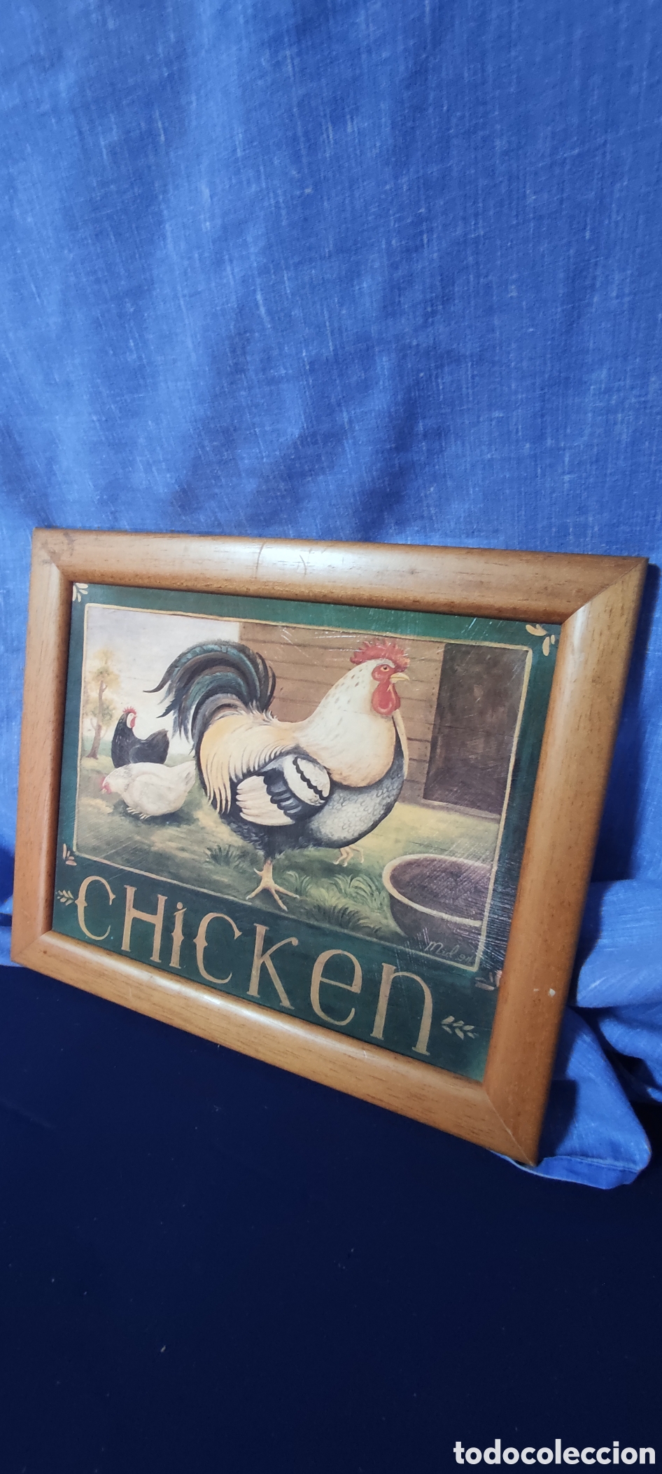 Otros objetos de arte: Cuadro enmarcado Chicken - Foto 3