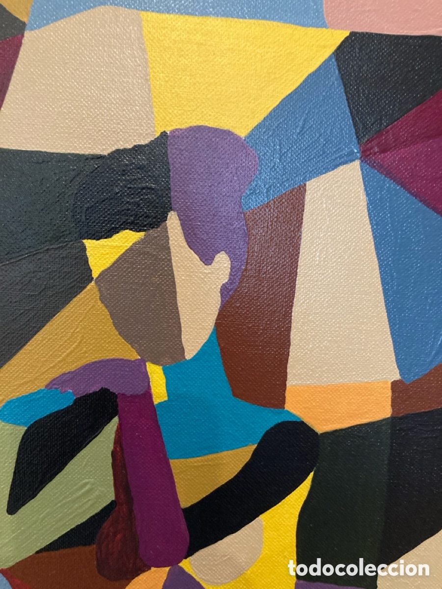 Otros objetos de arte: Cuadro cubista (pareja) - Foto 2