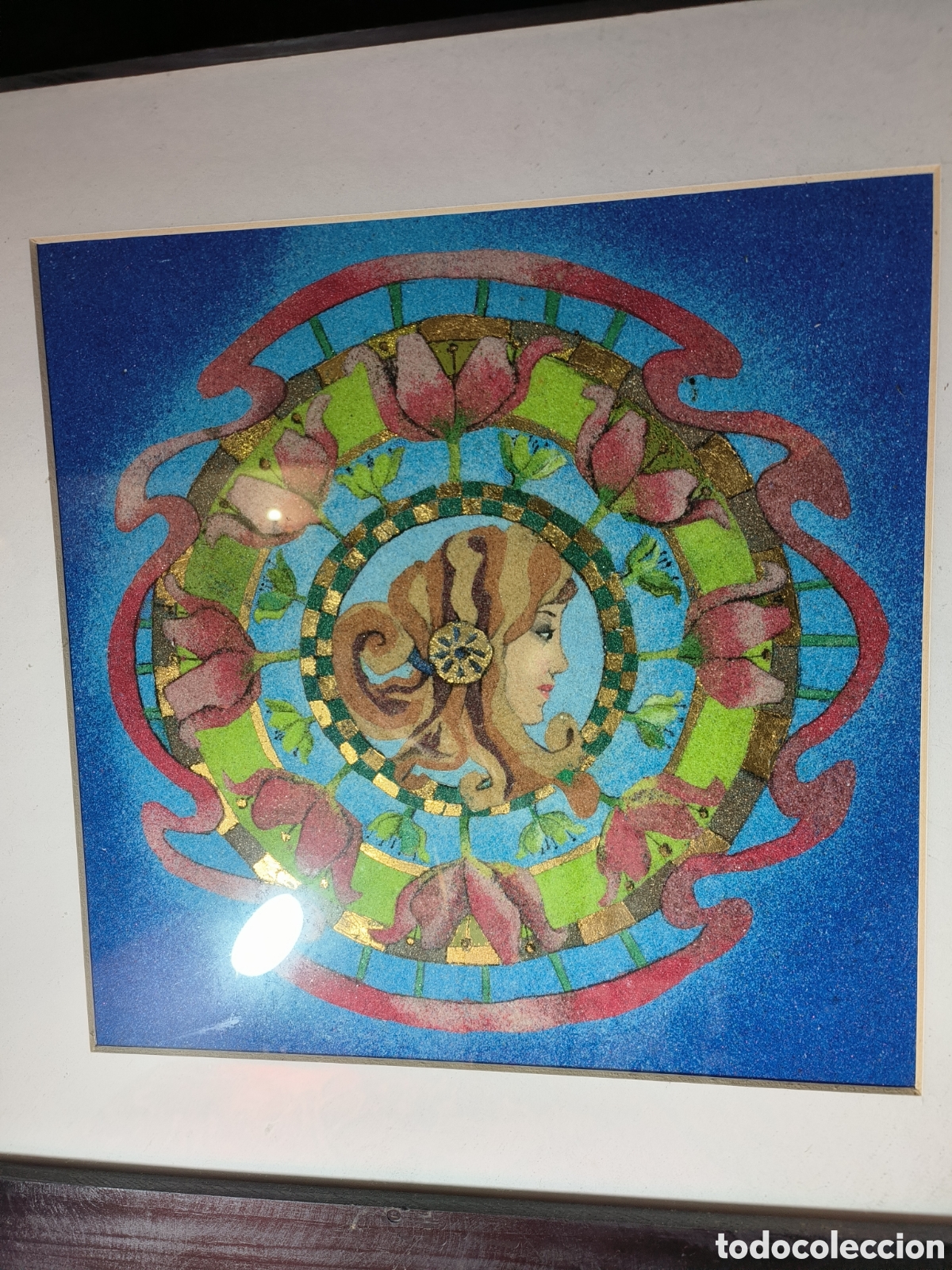 Otros objetos de arte: Cuadro Art Nuveau.Mandala - Foto 2