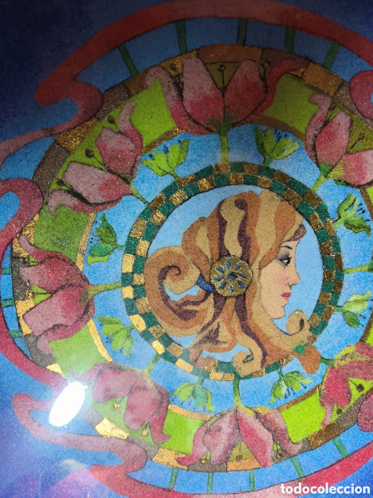 Otros objetos de arte: Cuadro Art Nuveau.Mandala - Foto 3