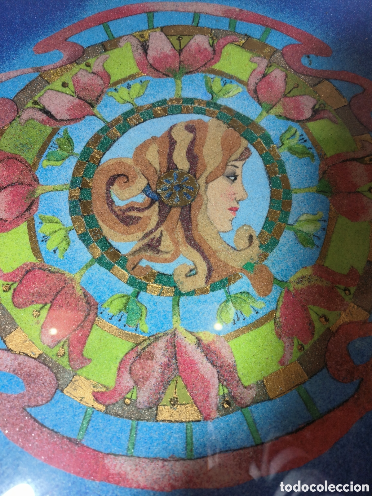Otros objetos de arte: Cuadro Art Nuveau.Mandala - Foto 5