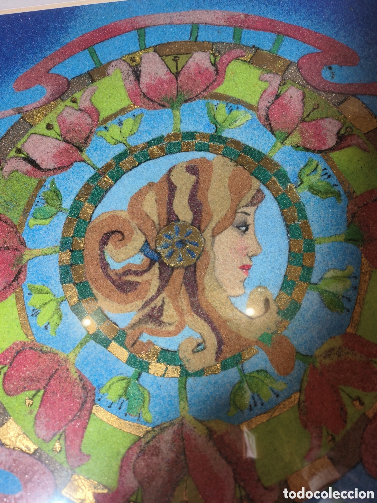Otros objetos de arte: Cuadro Art Nuveau.Mandala - Foto 7