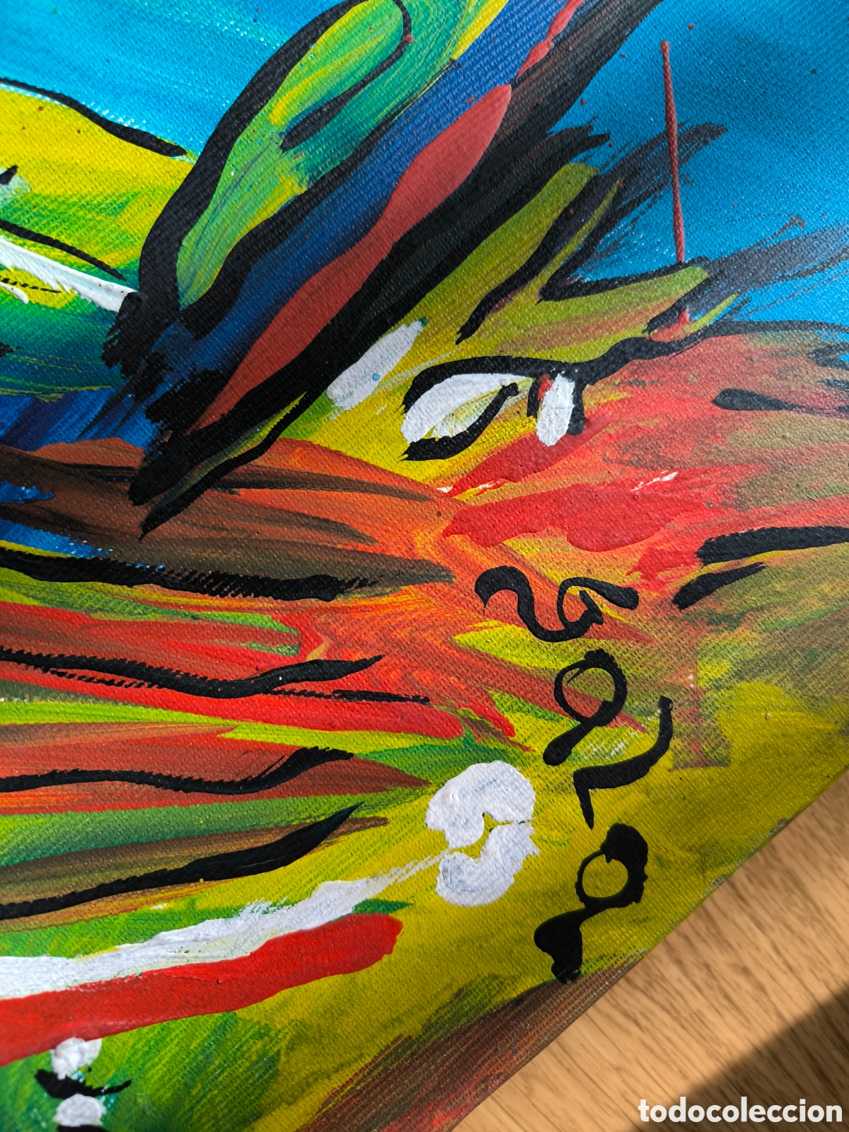 Otros objetos de arte: CUADRO MULTICOLOR LA IRA - Foto 2