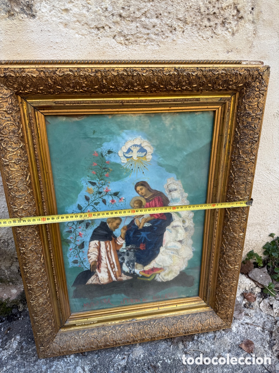 Otros objetos de arte: NUESTRA SE&Ntilde;ORA ROSARIO T&eacute;cnica mixta - Foto 5