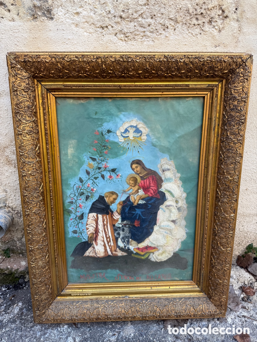 Otros objetos de arte: NUESTRA SE&Ntilde;ORA ROSARIO T&eacute;cnica mixta - Foto 1