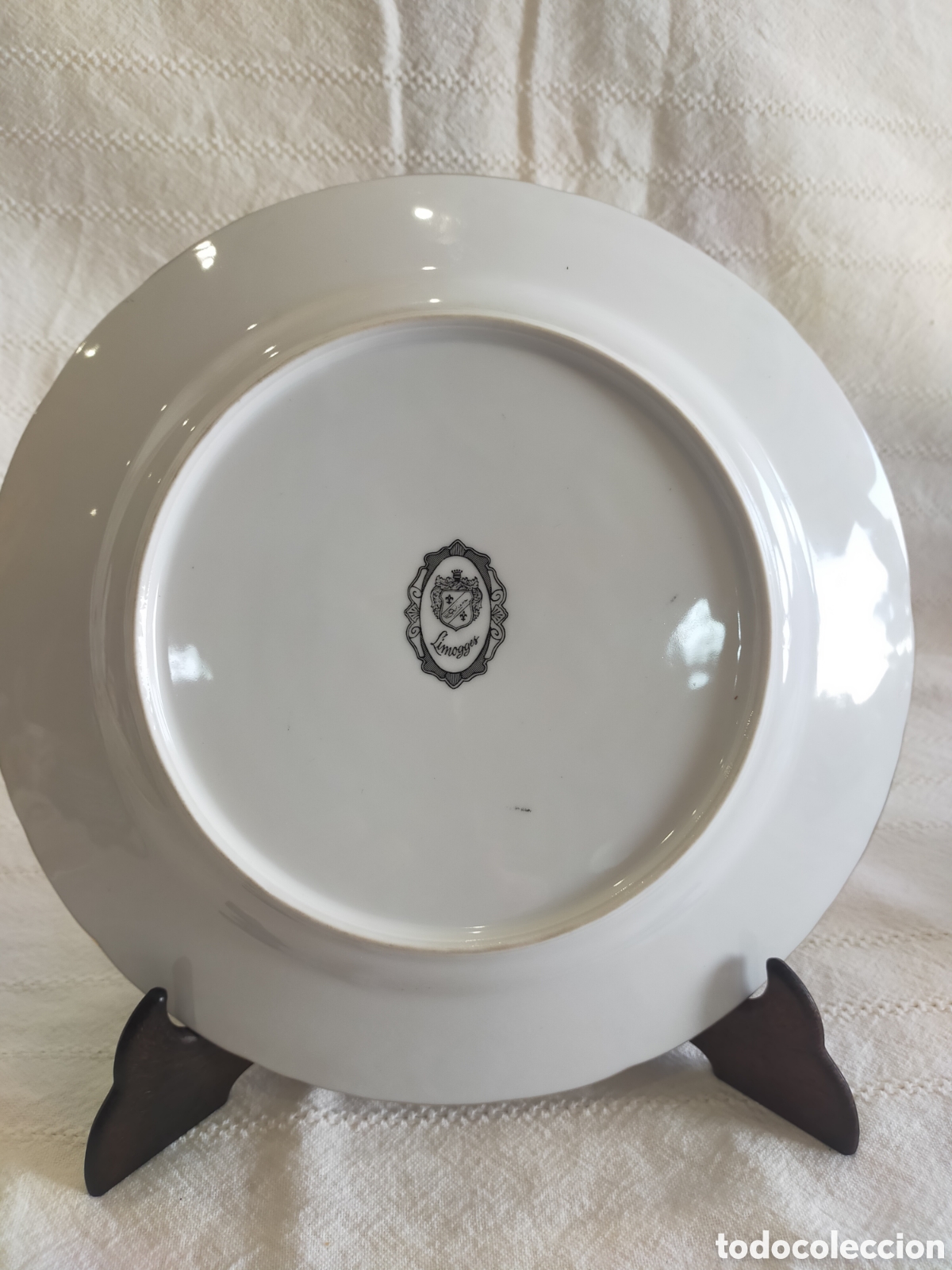 Otros objetos de arte: Plato de porcelana Limogges - Foto 2