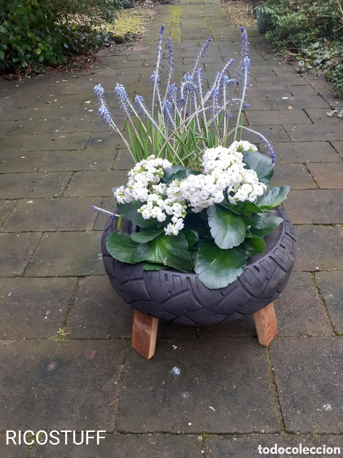 Otros objetos de arte: Sturdy eye catcher planter hand made - Foto 1