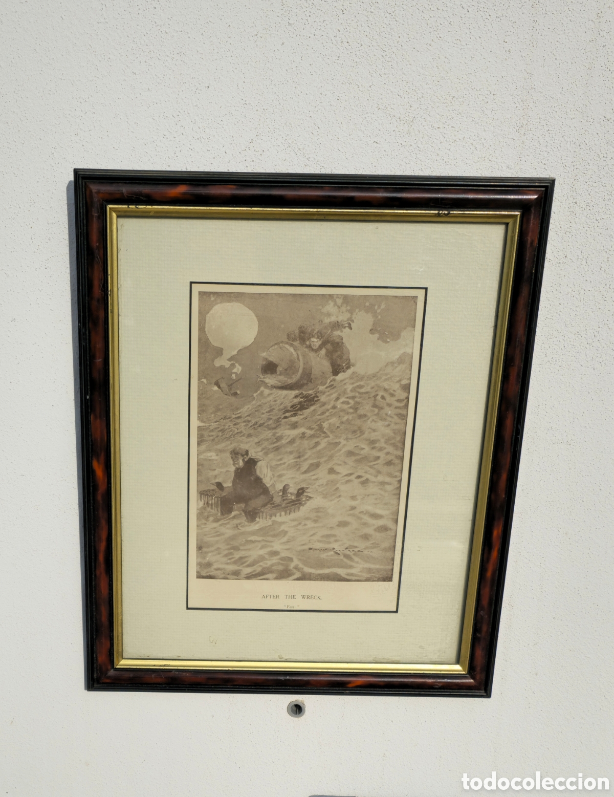 Otros objetos de arte: Lamina inglesa enmarcada - Foto 3