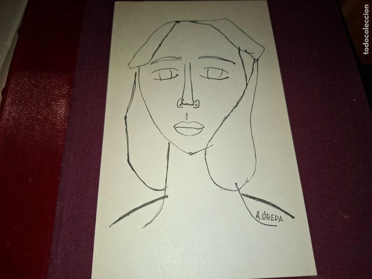 Otros objetos de arte: Tarjeta, a. Ubeda 18.5 x 11 cm. - Foto 1