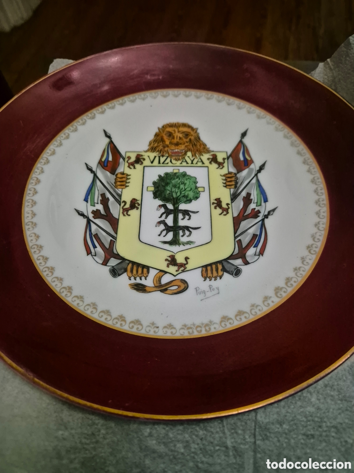 Otros objetos de arte: Platos de decoraci&oacute;n vizcaya - Foto 2