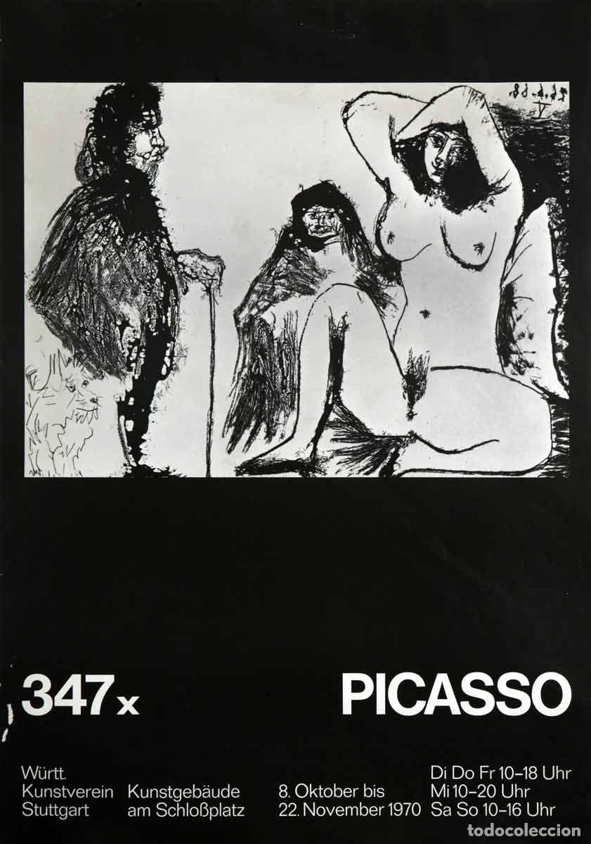 Otros objetos de arte: 347 X PICASSO. OFFSET. 84 x 59 cm. PABLO PICASSO - Foto 1