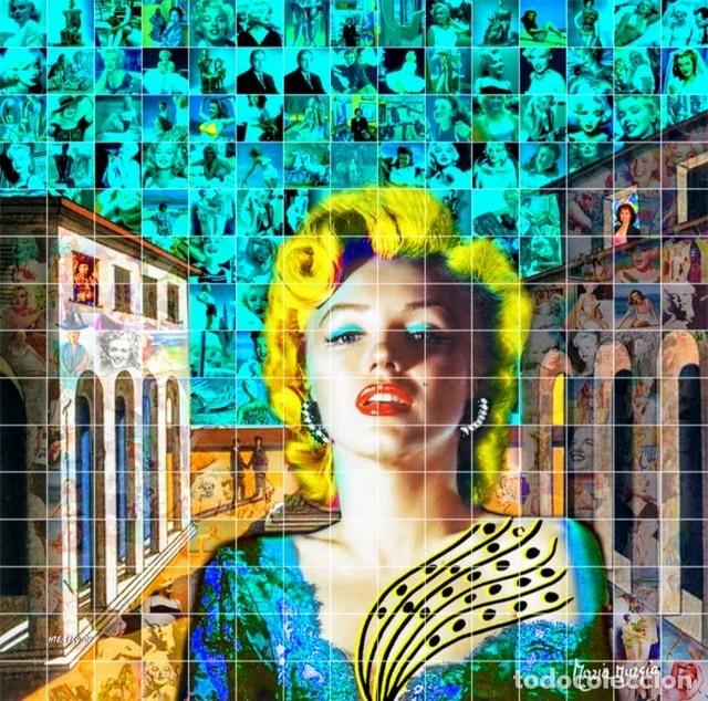 Otros objetos de arte: Cuadro Marilyn Pop Art Firmado - Foto 1