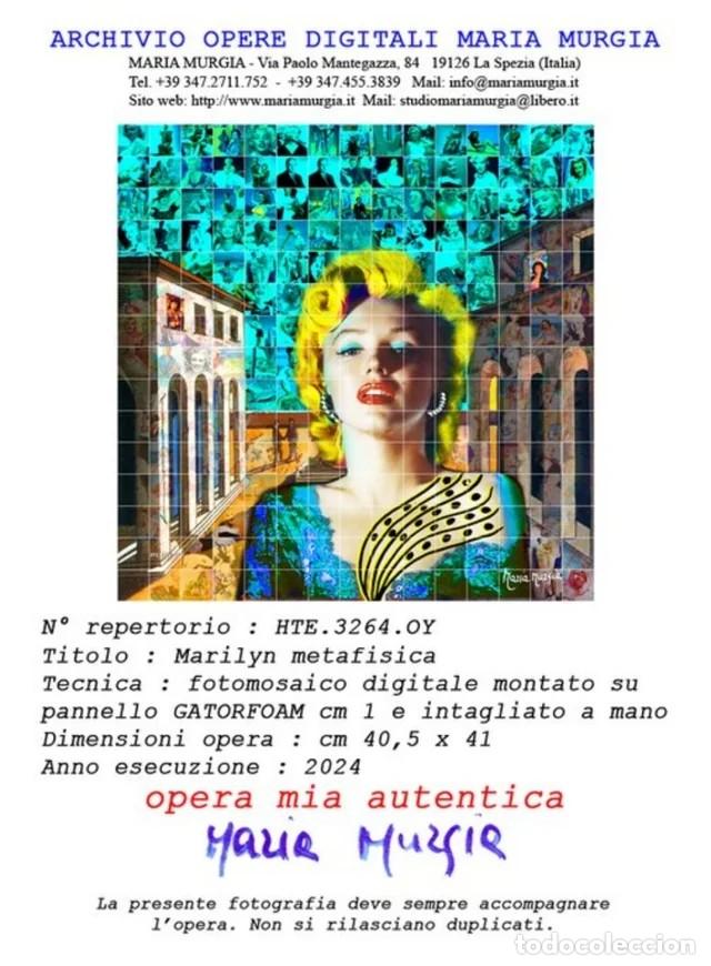 Otros objetos de arte: Cuadro Marilyn Pop Art Firmado - Foto 4