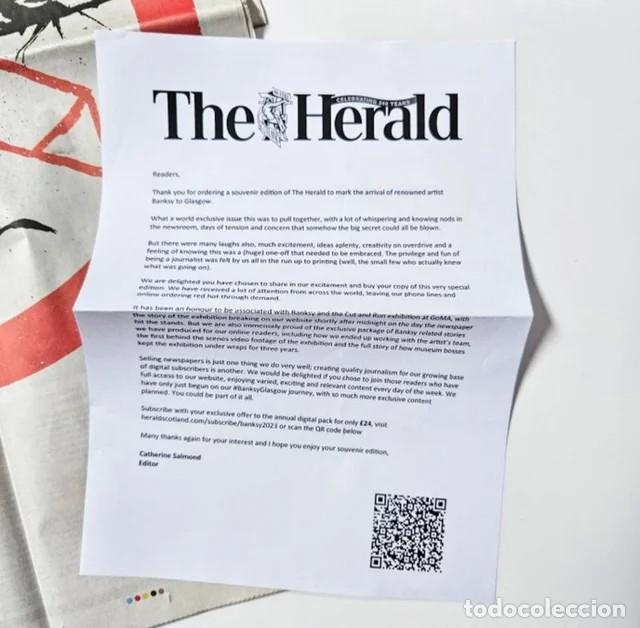Otros objetos de arte: Banksy Cut and Run pack original - Foto 7