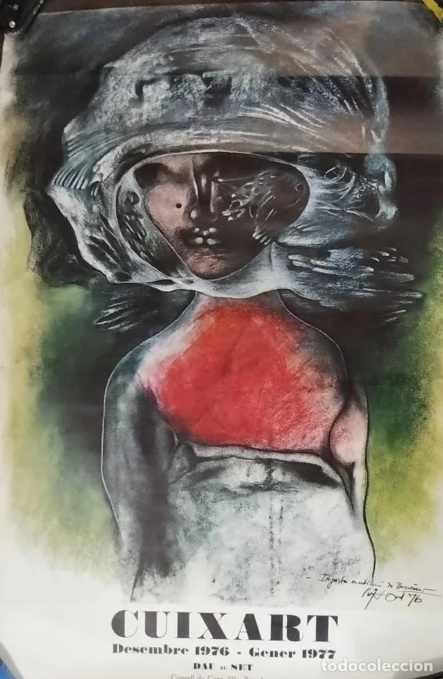Otros objetos de arte: Cartel original Cuixart 1977 Dau al Set - Foto 2