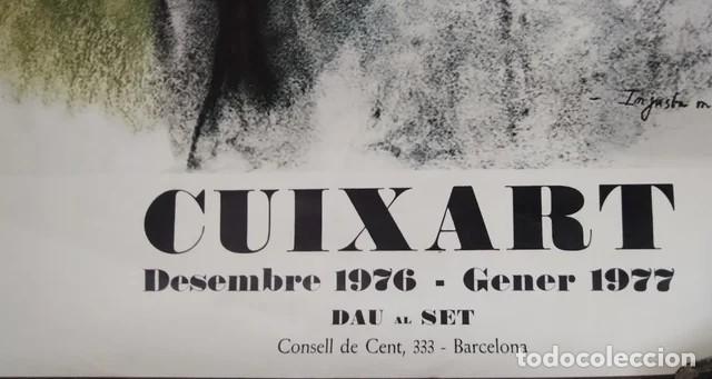 Otros objetos de arte: Cartel original Cuixart 1977 Dau al Set - Foto 4