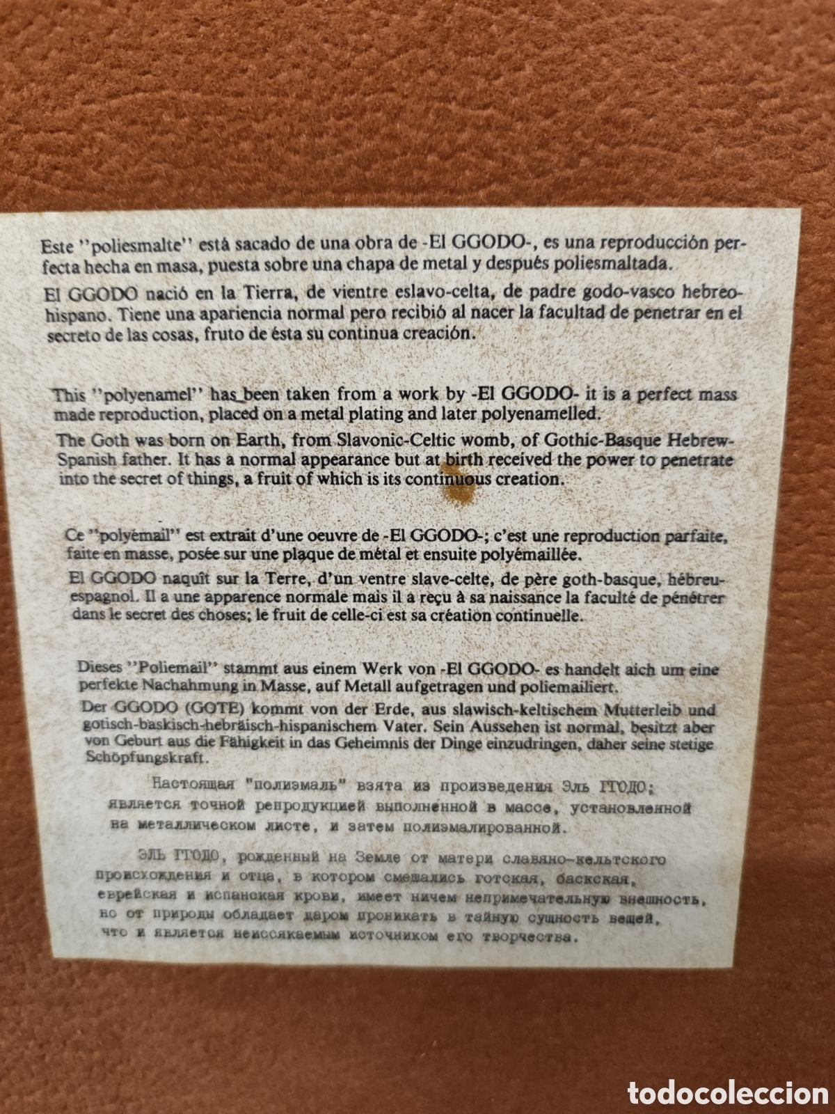Otros objetos de arte: Poliesmalte de Ggod&oacute; - Foto 7