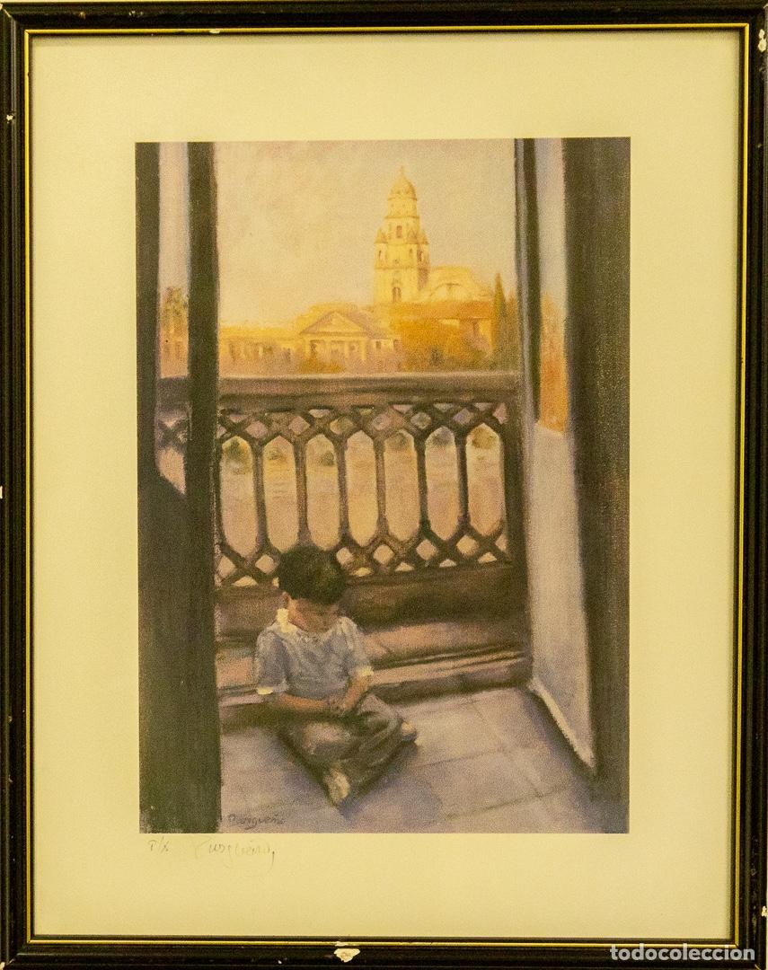 Otros objetos de arte: CUADRO PRUEBA DE AUTOR PINTOR BURGUE&Ntilde;O - Foto 1