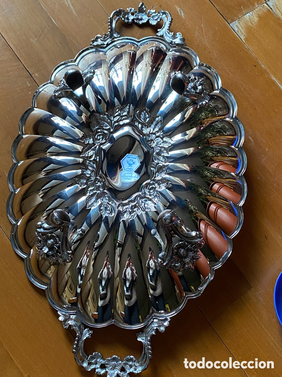 Otros objetos de arte: Centro de mesa y candelabros de plata - Foto 2