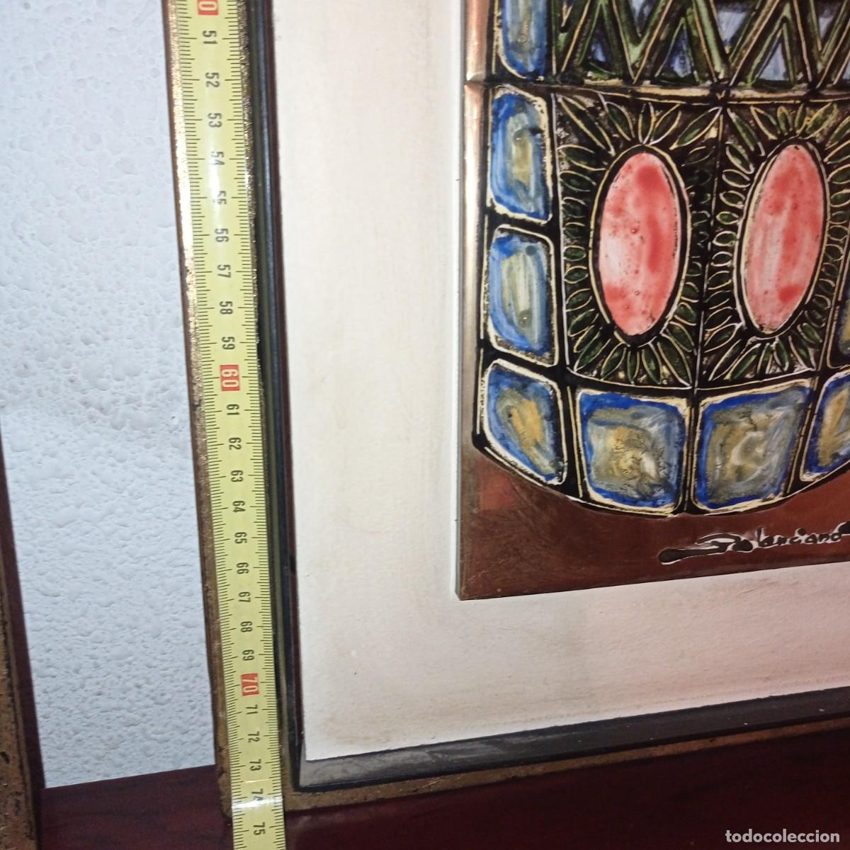 Otros objetos de arte: Cuadro cer&aacute;mico Palenciano Virgen - Foto 5