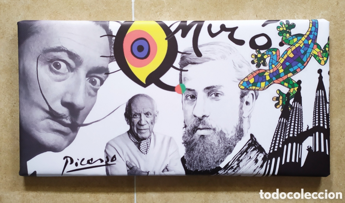 Otros objetos de arte: Cuadro cartel PINTORES Espa&ntilde;oles - Foto 1