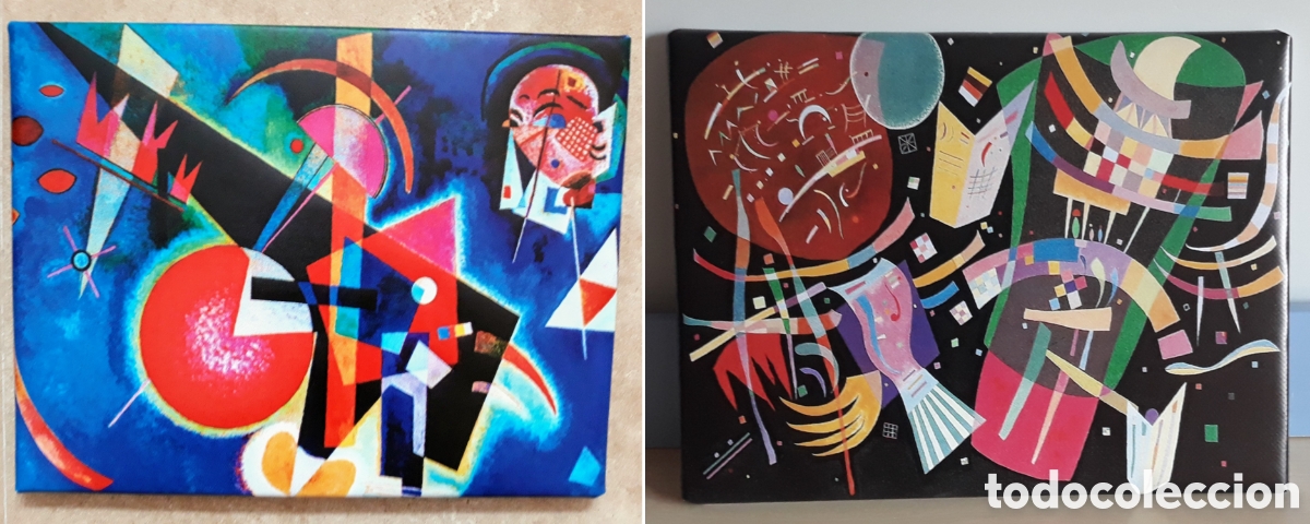 Otros objetos de arte: 2 Cuadros carteles KANDINSKY - Foto 1