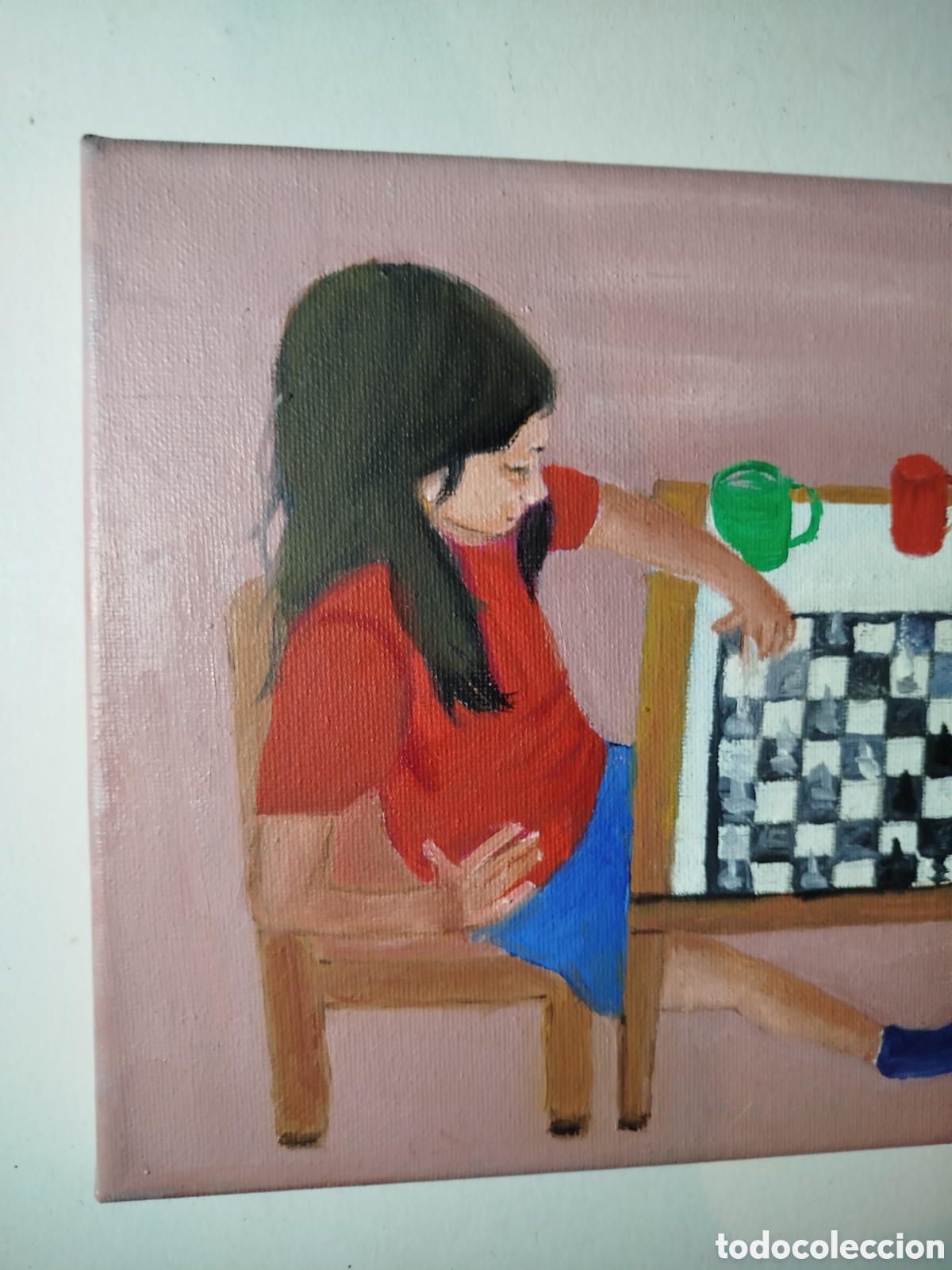 Otros objetos de arte: Cuadro original en acr&iacute;lico DinA4 - Foto 2