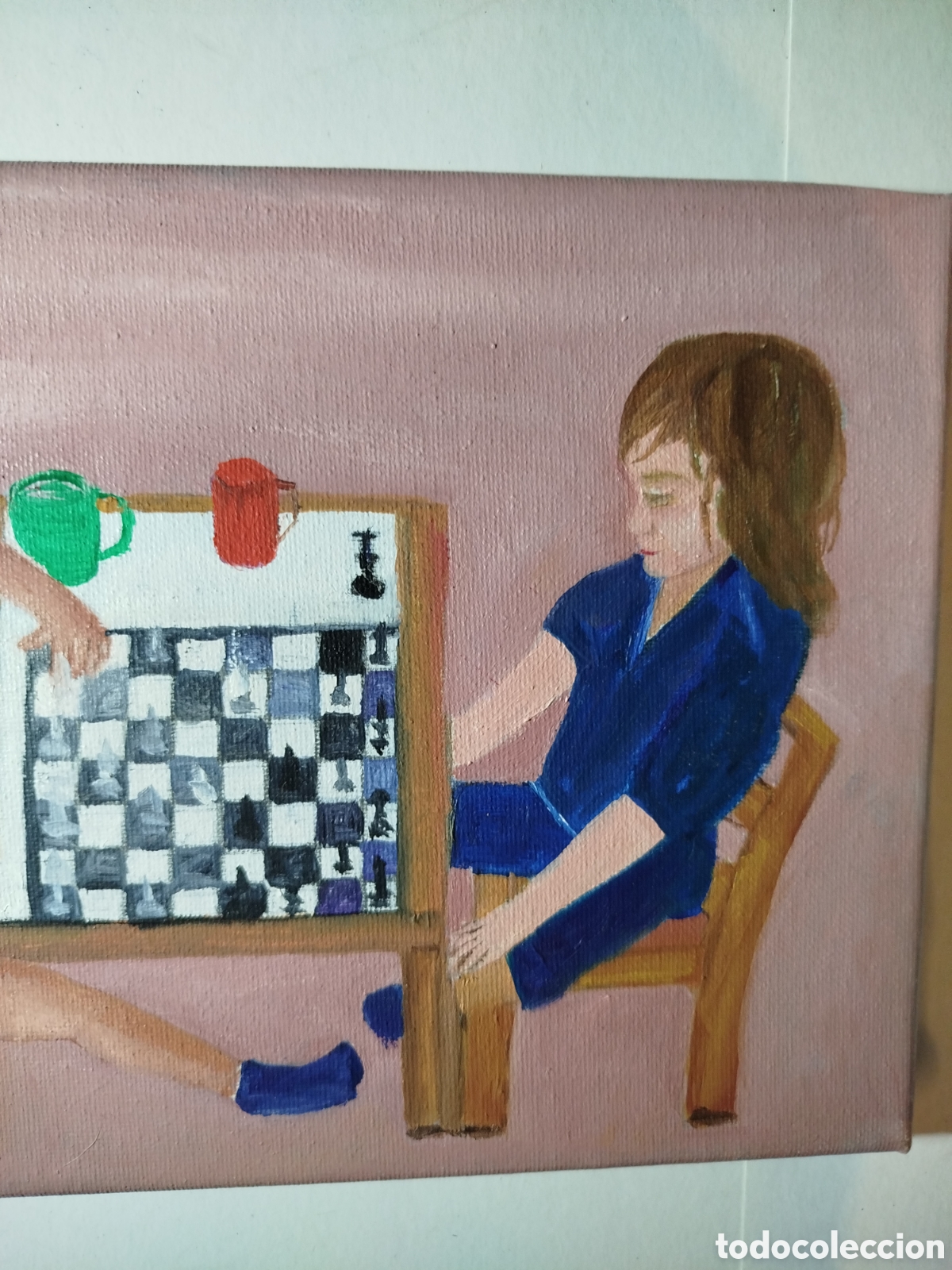 Otros objetos de arte: Cuadro original en acr&iacute;lico DinA4 - Foto 3