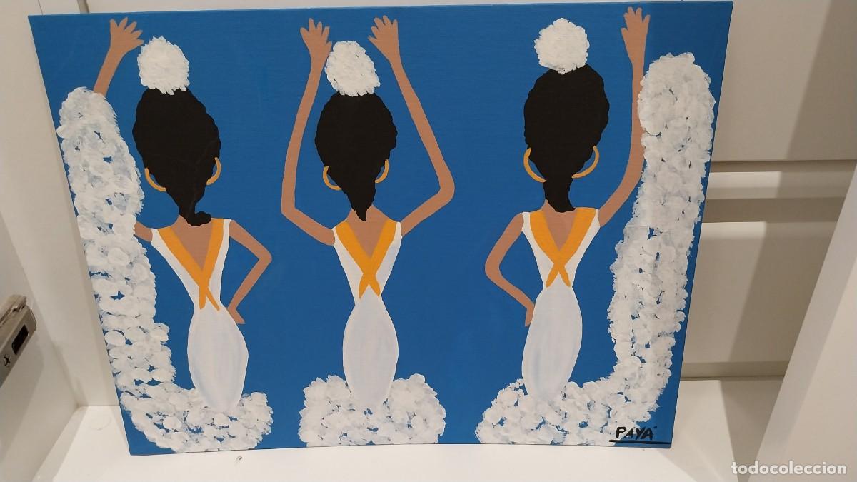 Otros objetos de arte: Pintura Bailaoras (35&times;27cm) - Foto 1
