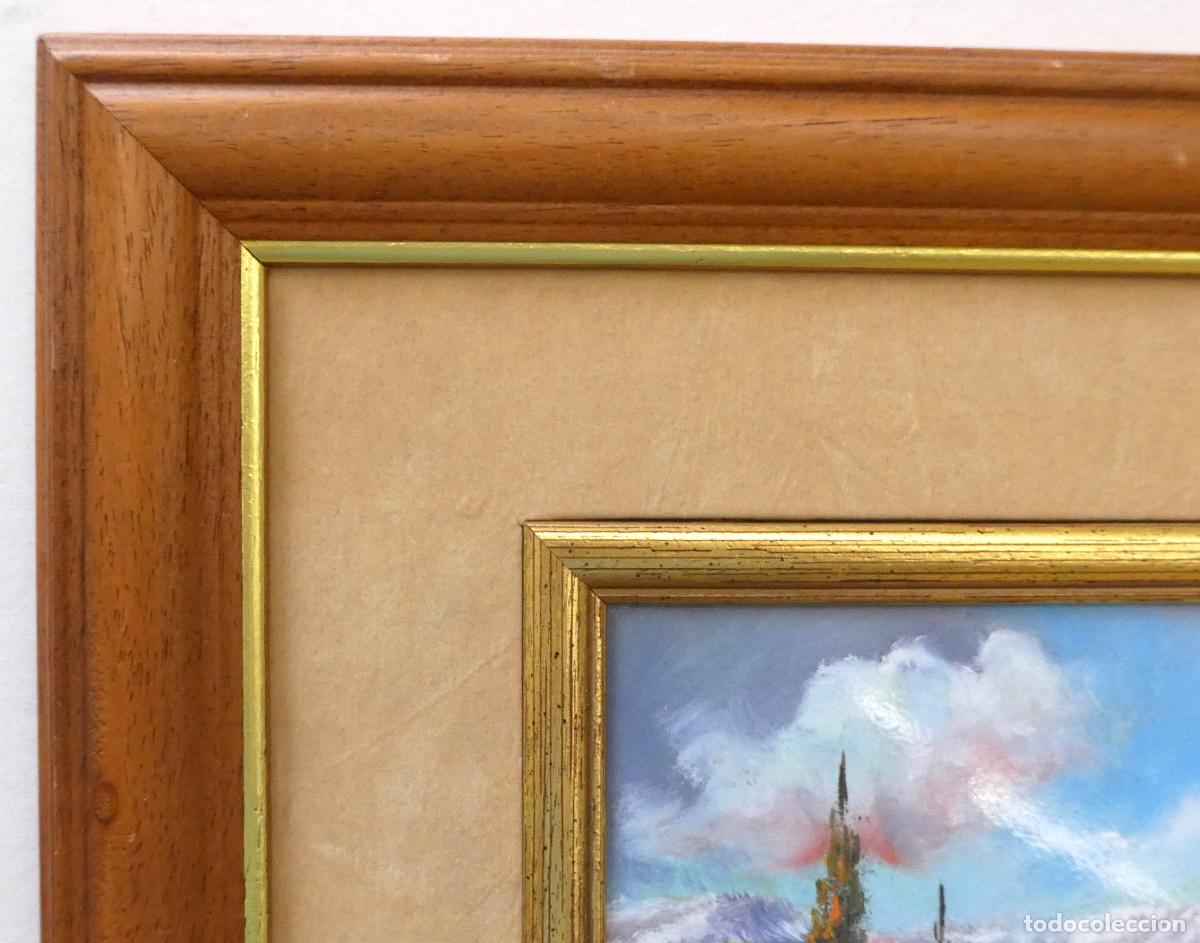 Otros objetos de arte: Bonita l&aacute;mina esmaltada con marco - Foto 6
