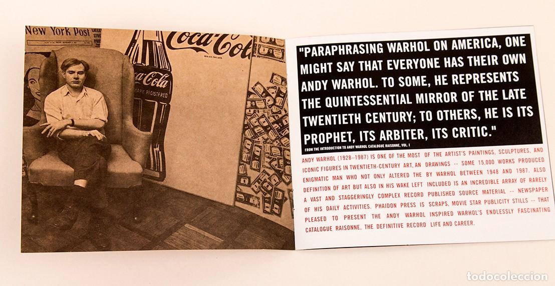 Otros objetos de arte: WARHOL - CATALOGO RAZONADO - PUBLICIDAD DE PHAIDON - Foto 1
