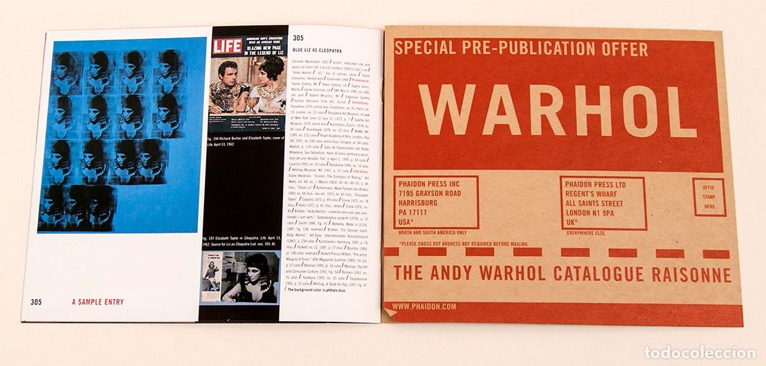 Otros objetos de arte: WARHOL - CATALOGO RAZONADO - PUBLICIDAD DE PHAIDON - Foto 5
