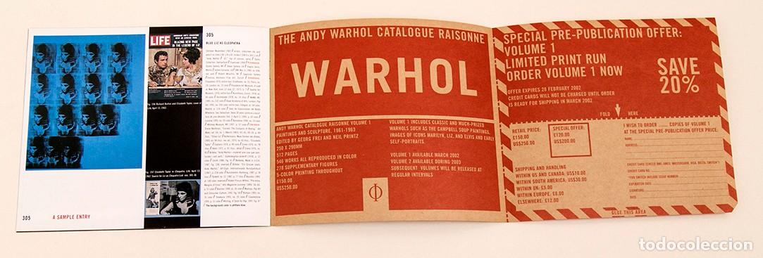 Otros objetos de arte: WARHOL - CATALOGO RAZONADO - PUBLICIDAD DE PHAIDON - Foto 6