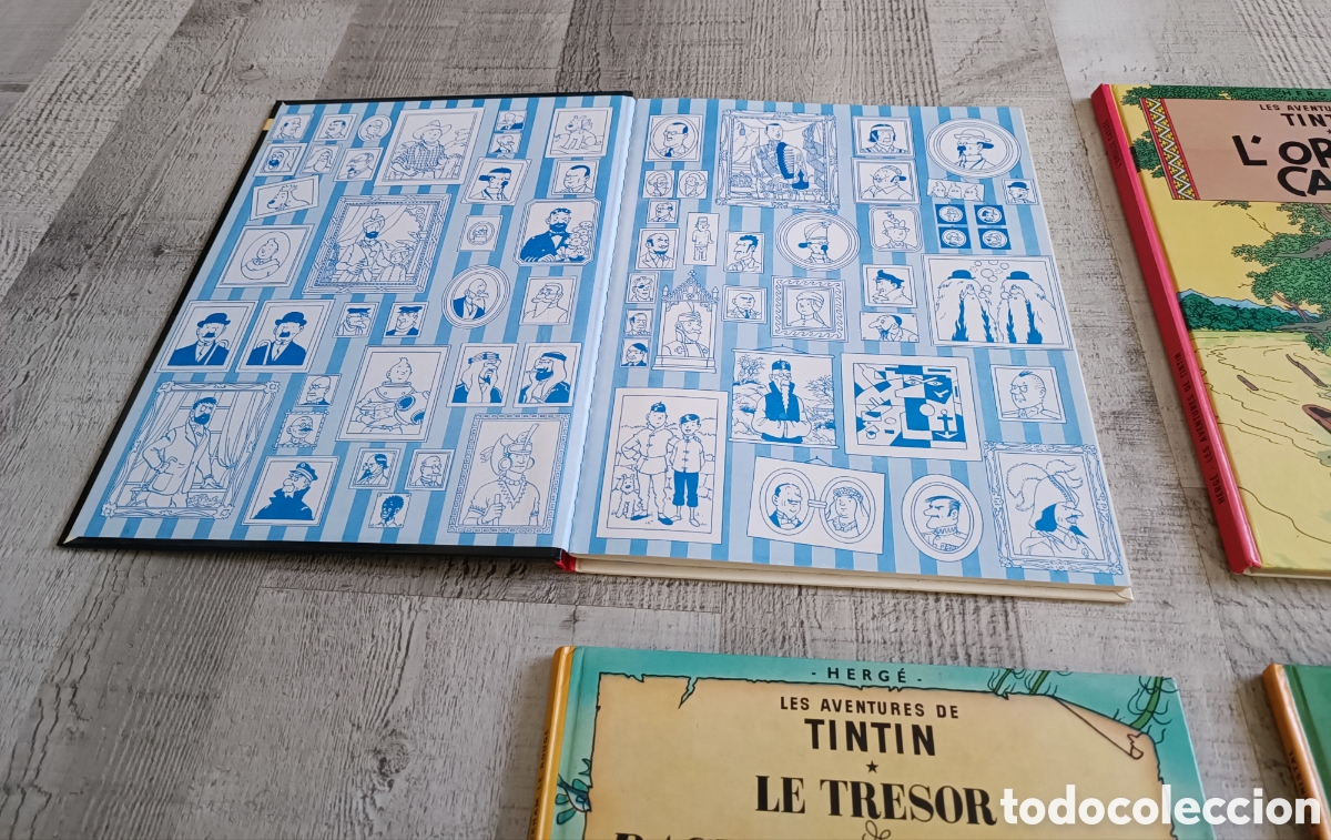 Otros objetos de arte: TINTIN 6 TOMOS A&Ntilde;OS 80 EN FRANCES - Foto 4