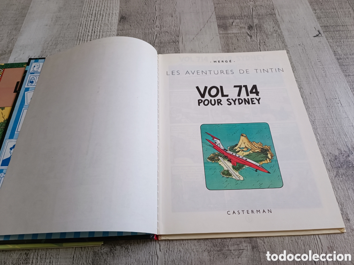Otros objetos de arte: TINTIN 6 TOMOS A&Ntilde;OS 80 EN FRANCES - Foto 13