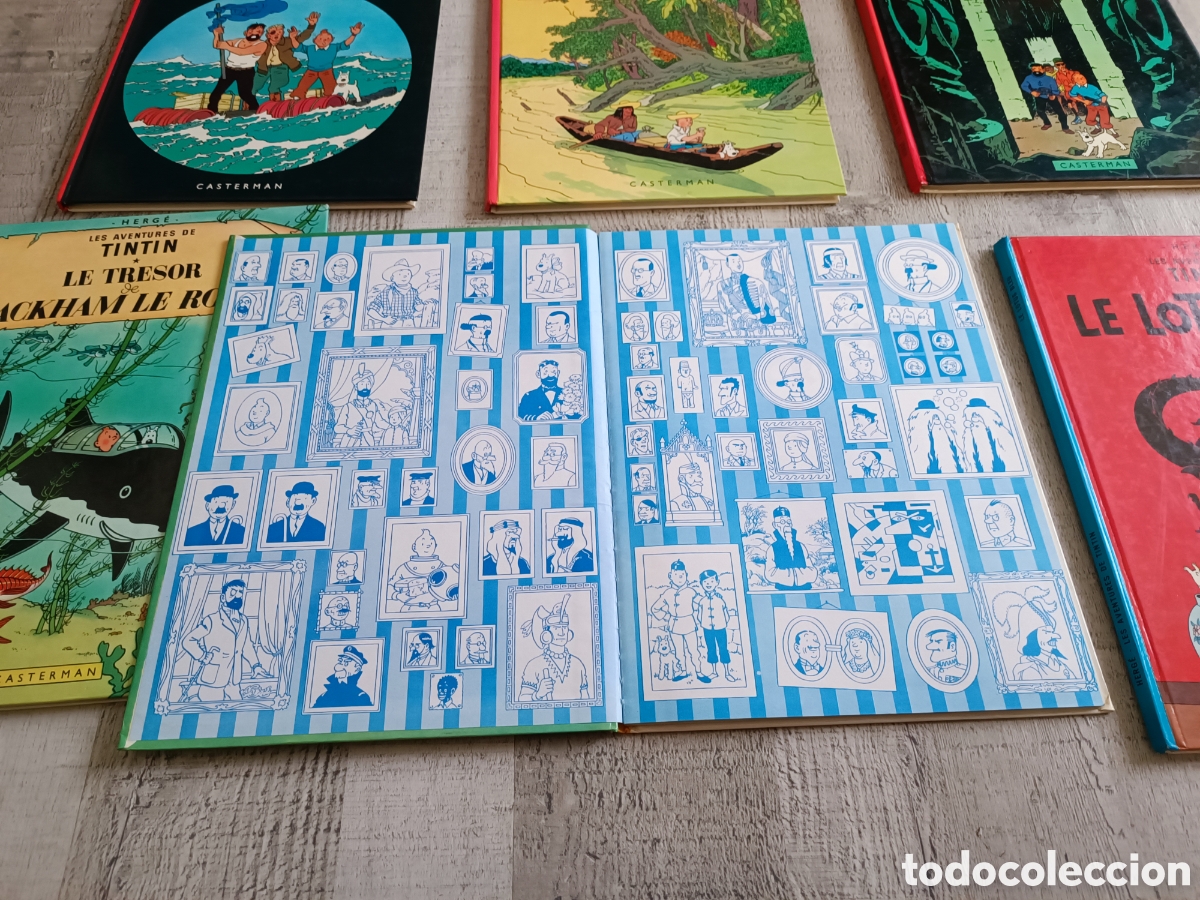Otros objetos de arte: TINTIN 6 TOMOS A&Ntilde;OS 80 EN FRANCES - Foto 21
