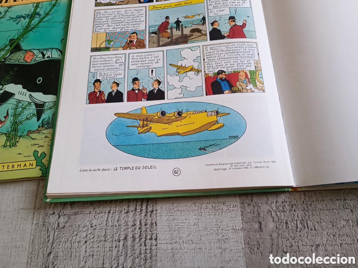 Otros objetos de arte: TINTIN 6 TOMOS A&Ntilde;OS 80 EN FRANCES - Foto 24