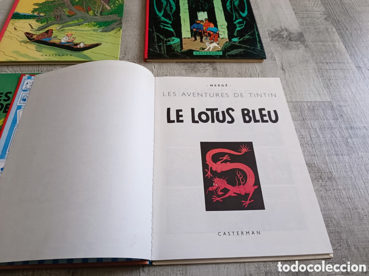 Otros objetos de arte: TINTIN 6 TOMOS A&Ntilde;OS 80 EN FRANCES - Foto 26