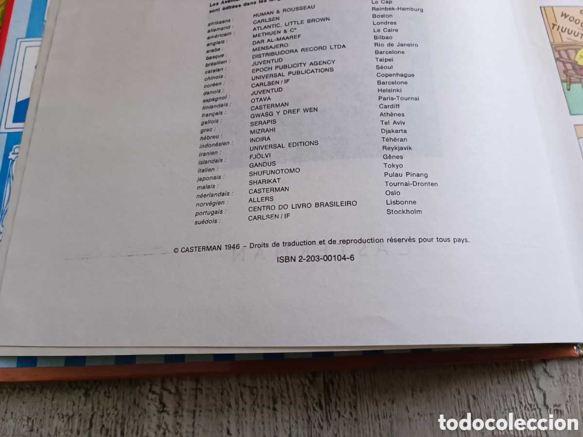Otros objetos de arte: TINTIN 6 TOMOS A&Ntilde;OS 80 EN FRANCES - Foto 27