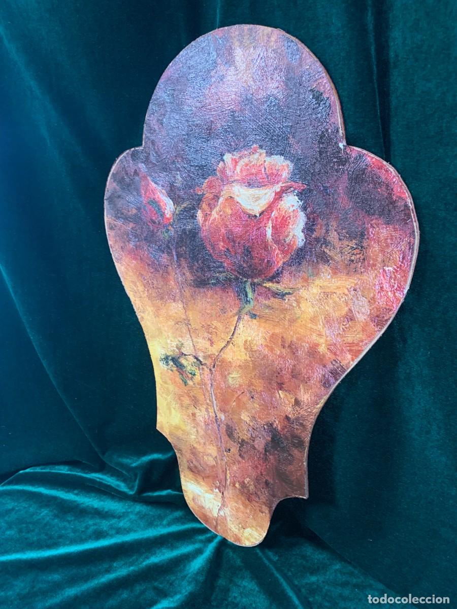 Otros objetos de arte: CUADRO PAREJA DE LAMINAS TELA SOBRE TABLA &rdquo;LA ROSA&rdquo;. - Foto 13