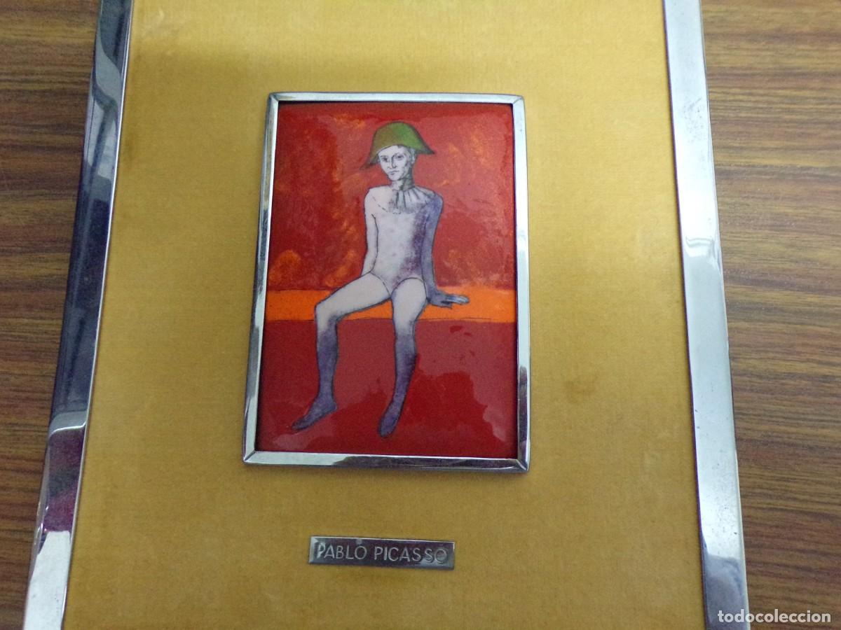 Otros objetos de arte: ESTAMOS LIQUIDANDO. CUADRO ESMALTADO PICASSO - Foto 2