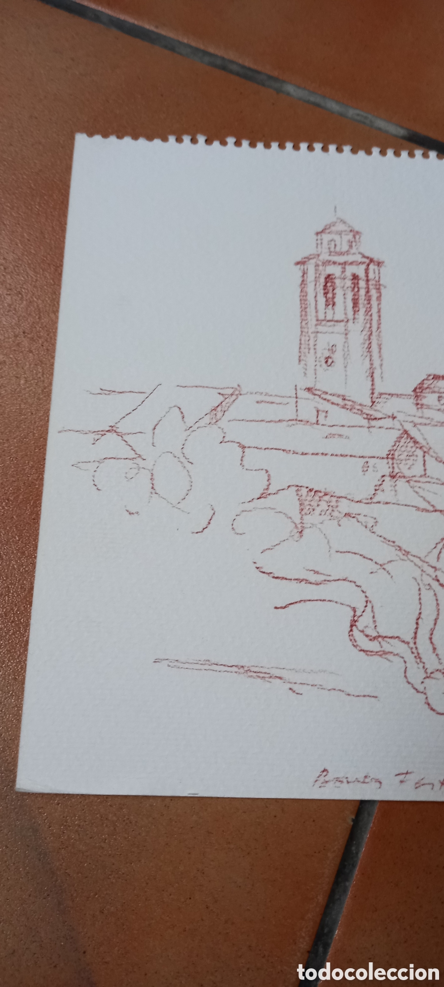 Otros objetos de arte: DIBUJO A IDENTIFICAR CON FIRMA - Foto 2