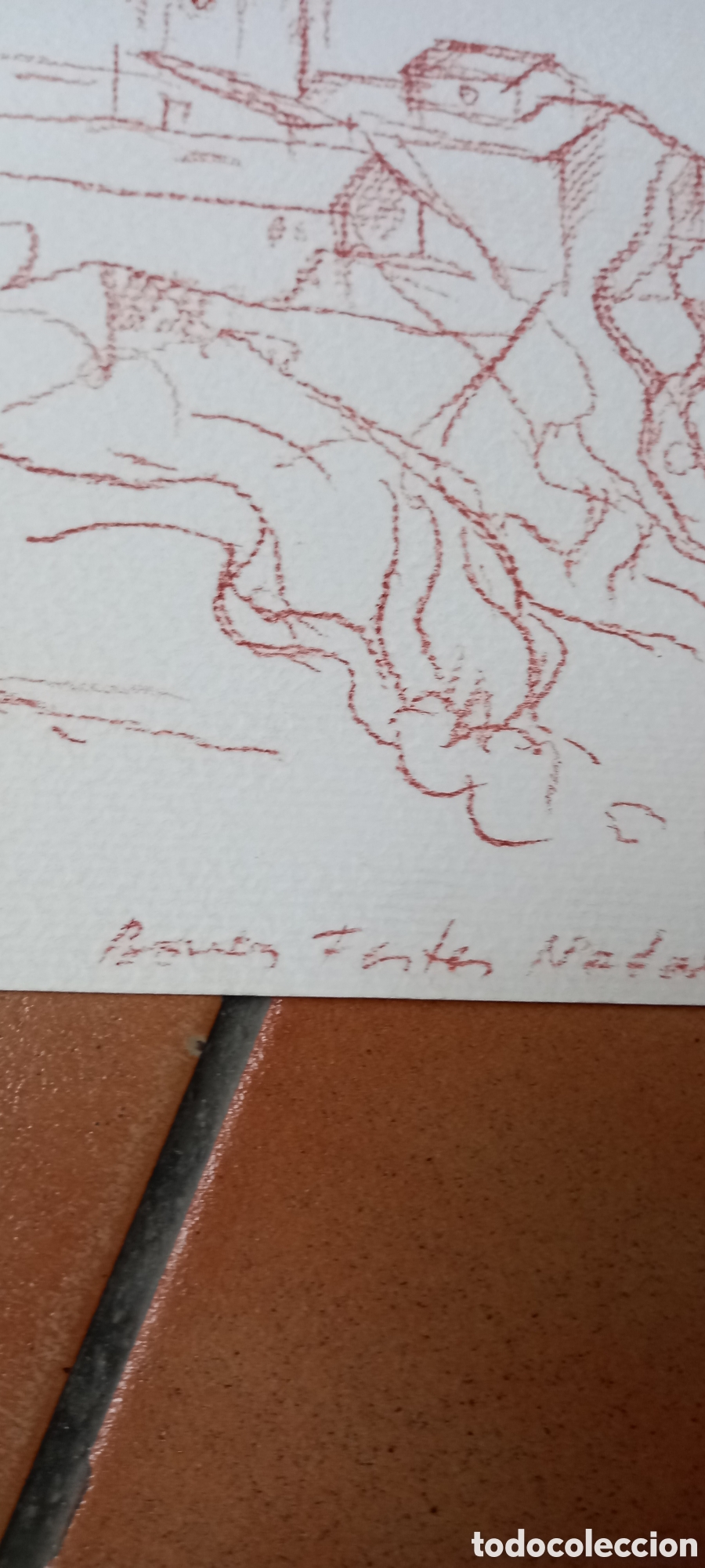 Otros objetos de arte: DIBUJO A IDENTIFICAR CON FIRMA - Foto 3