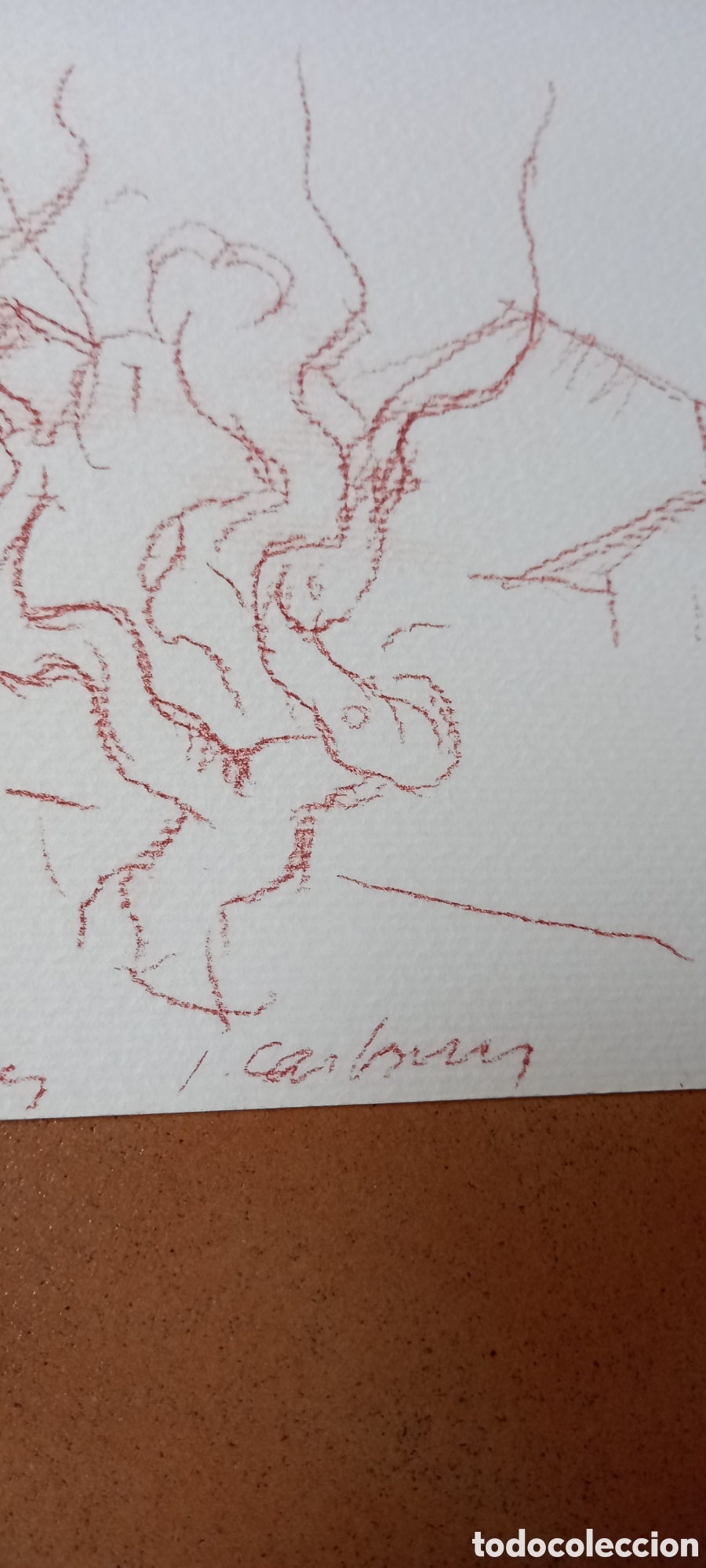 Otros objetos de arte: DIBUJO A IDENTIFICAR CON FIRMA - Foto 5