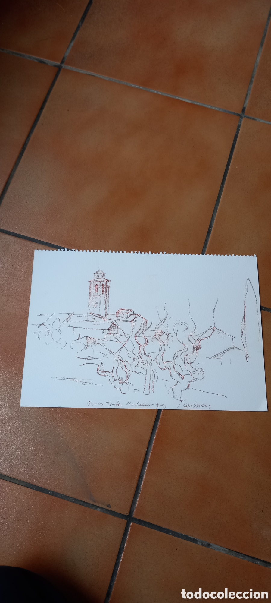 Otros objetos de arte: DIBUJO A IDENTIFICAR CON FIRMA - Foto 12
